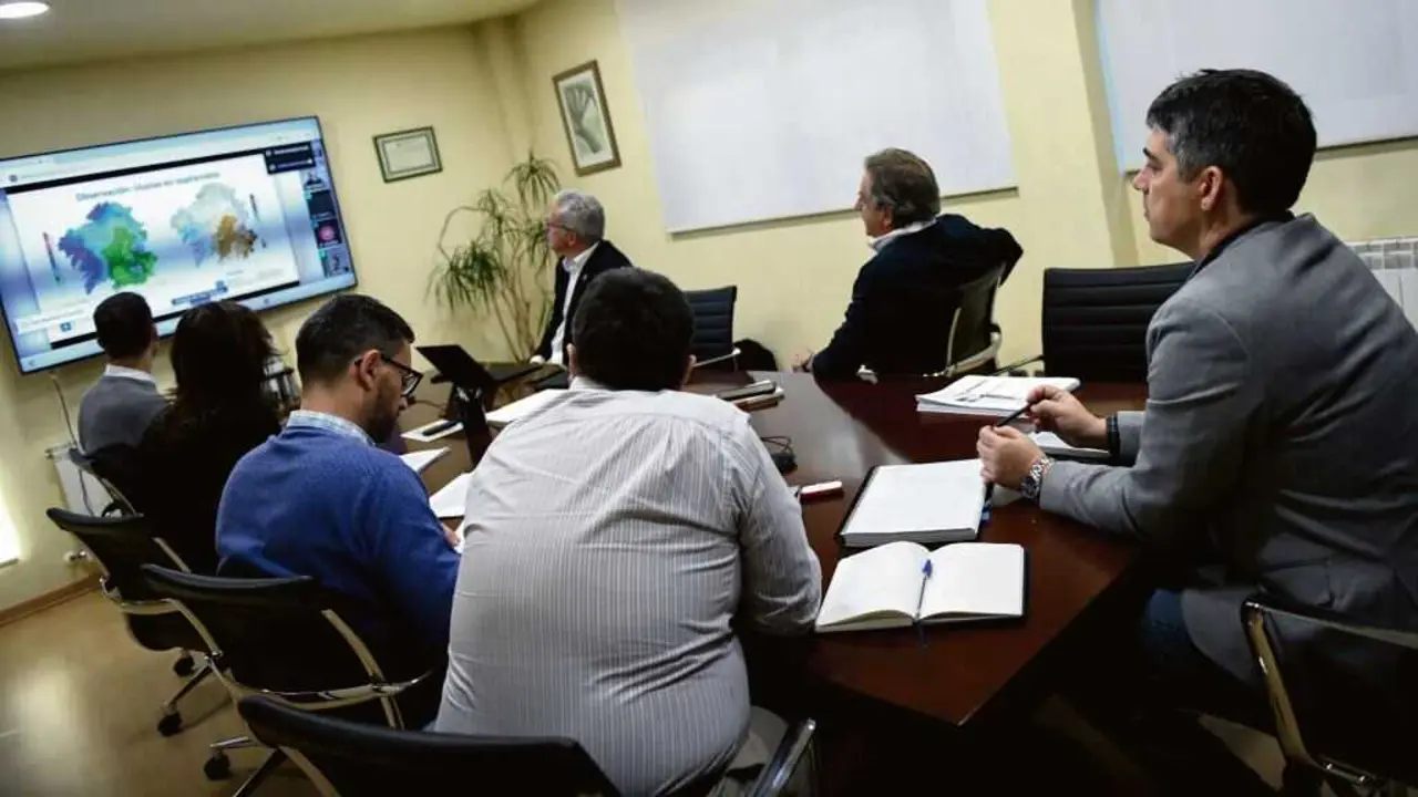 Reuni&oacute;n da Oficina T&eacute;cnica da Seca decorrida esta terza feira 7 de outubro en Compostela. (Foto: N&oacute;s Diario)