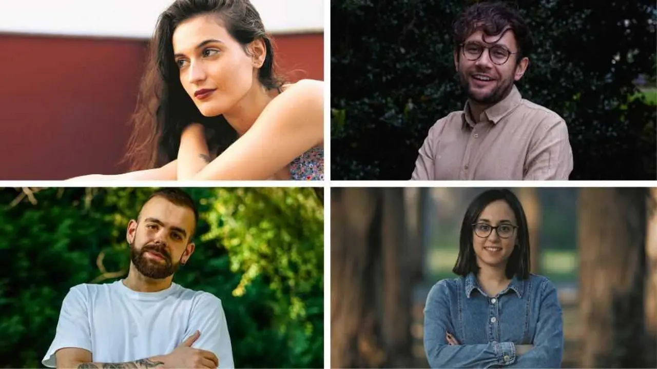 &Aacute; esquerda, Sica Romero 
e Fabio Rivas. &Aacute; dereita, 
Ismael Ramos e Sara Vila. 
(Foto: Marc V., Arxina, Paula Cerme&ntilde;o e Beatriz Ciscar)