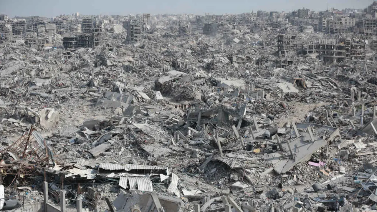 Campo de persoas refuxiadas de Jabalia, no norte de Gaza, o 19 de xaneiro de 2025. (Foto: Abdul Rahman Salama / Europa Press / Contacto)