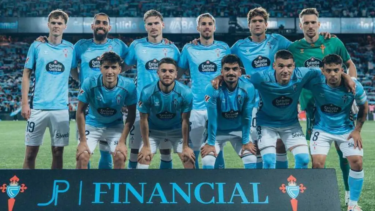 O 11 do Celta ante Atl&eacute;tico de Madrid do pasado domingo. (Foto: Celta)