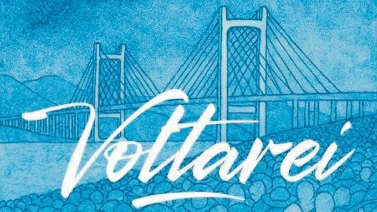 Detalle da capa de 'Voltarei', de Hard GZ.