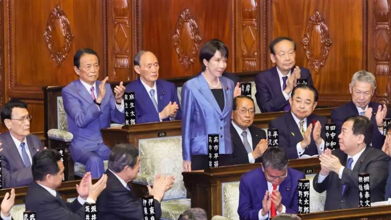 Sanae Takaichi, este 21 de outubro. (Foto: Oficina da Primeira Ministra do Xap&oacute;n)