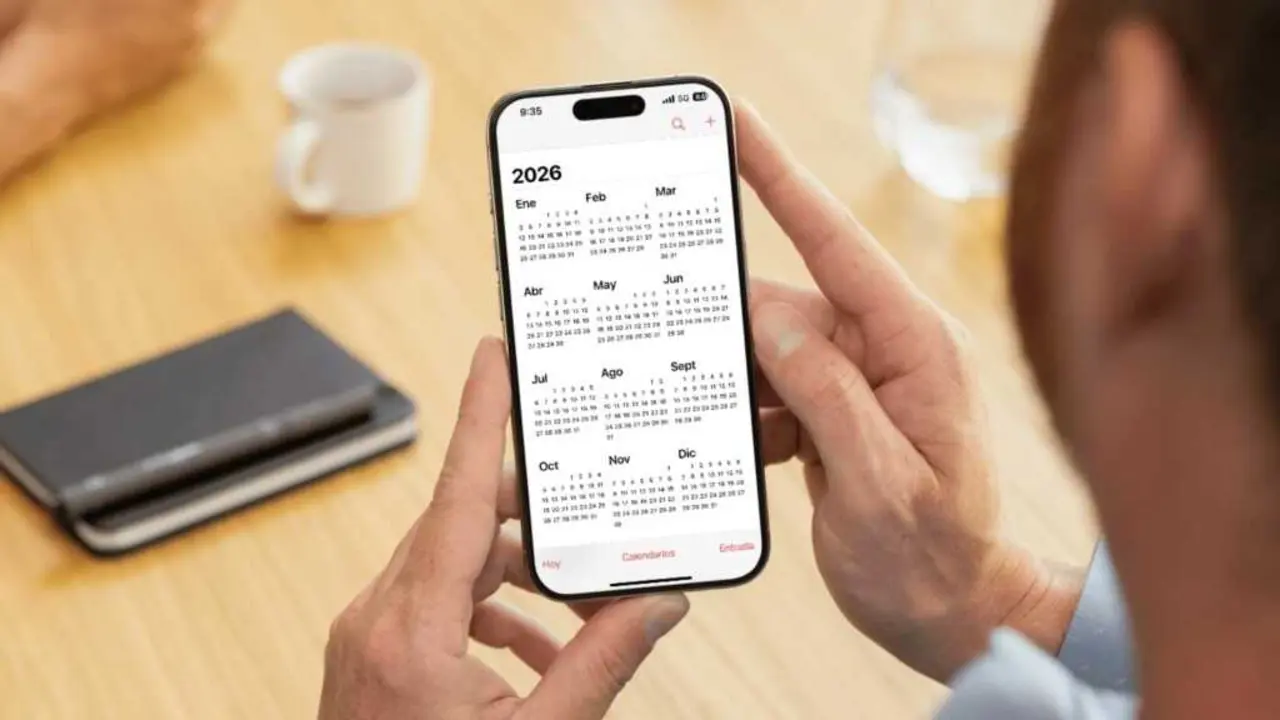 Un m&oacute;bil co calendario de 2026. (Foto: Europa Press)