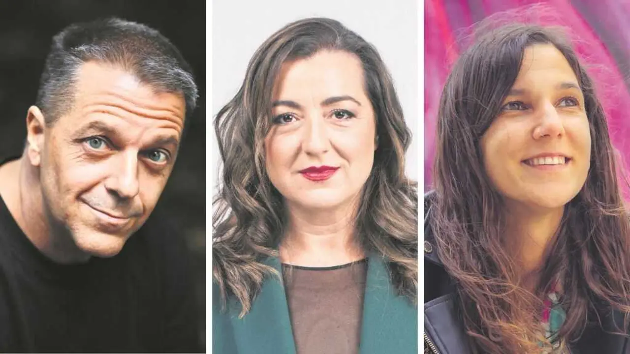 Gaspar Somoza, Luc&iacute;a 
Veiga e Sara Couce. (Foto: M&oacute;nica Vila, Aigi Boga e Grngie)