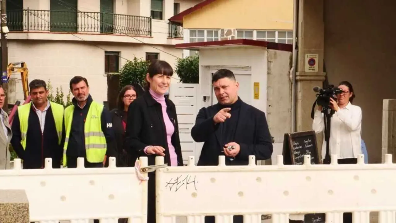 Ana Pont&oacute;n e Manuel Lourenzo, este 7 de novembro en Soutomaior. (Foto: N&oacute;s Diario)