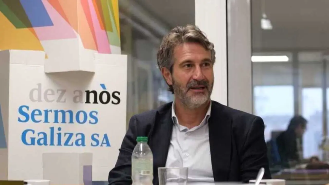 Alberto Varela durante a entrevista. (Foto: Arxina)