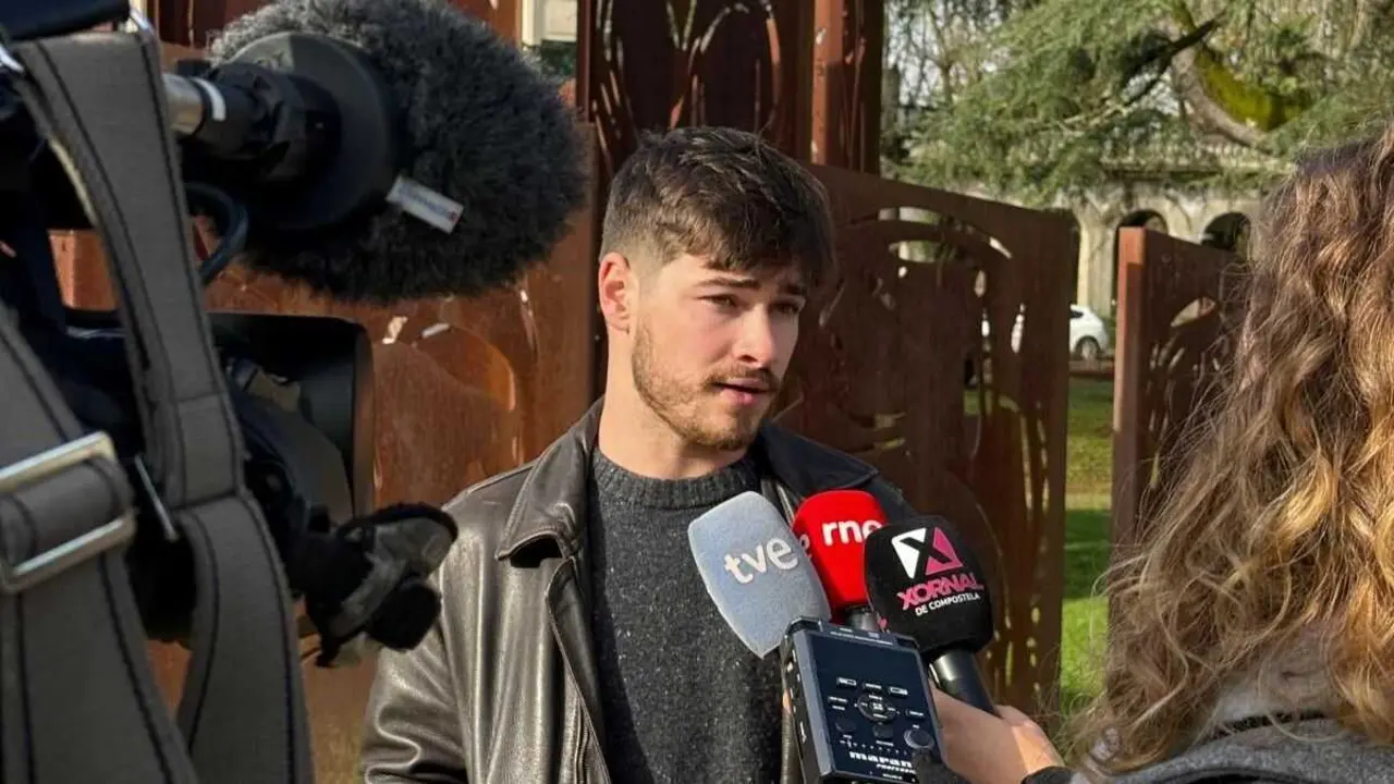 Lucas Pardo, portavoz nacional de Erguer. Estudantes da Galiza. (Foto: N&oacute;s Diario)