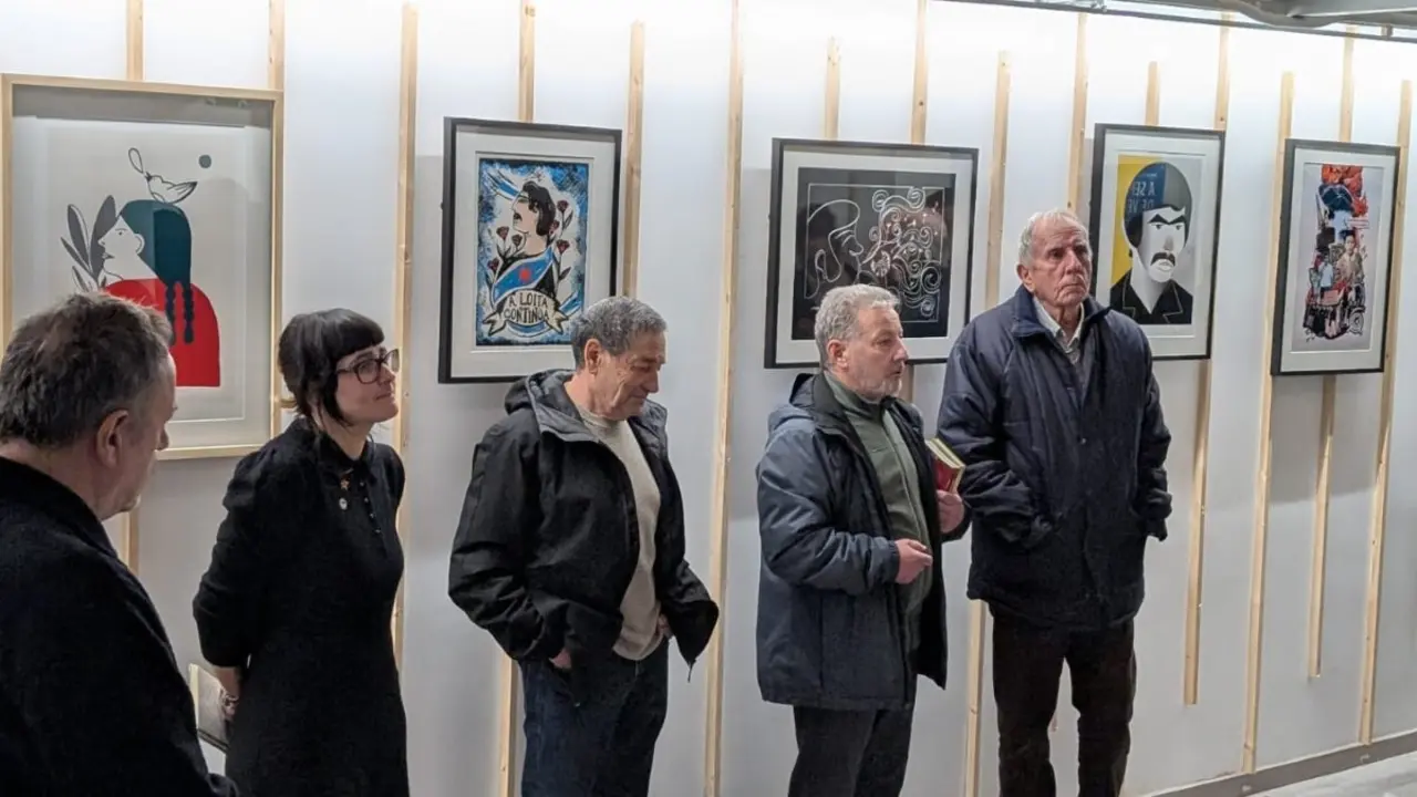 Vanesa Casal, Xes&uacute;s Chaves, Xes&uacute;s Seixo e Xes&uacute;s Sanxo&aacute;s, esta terza feira. (Foto: N&oacute;s Diario)