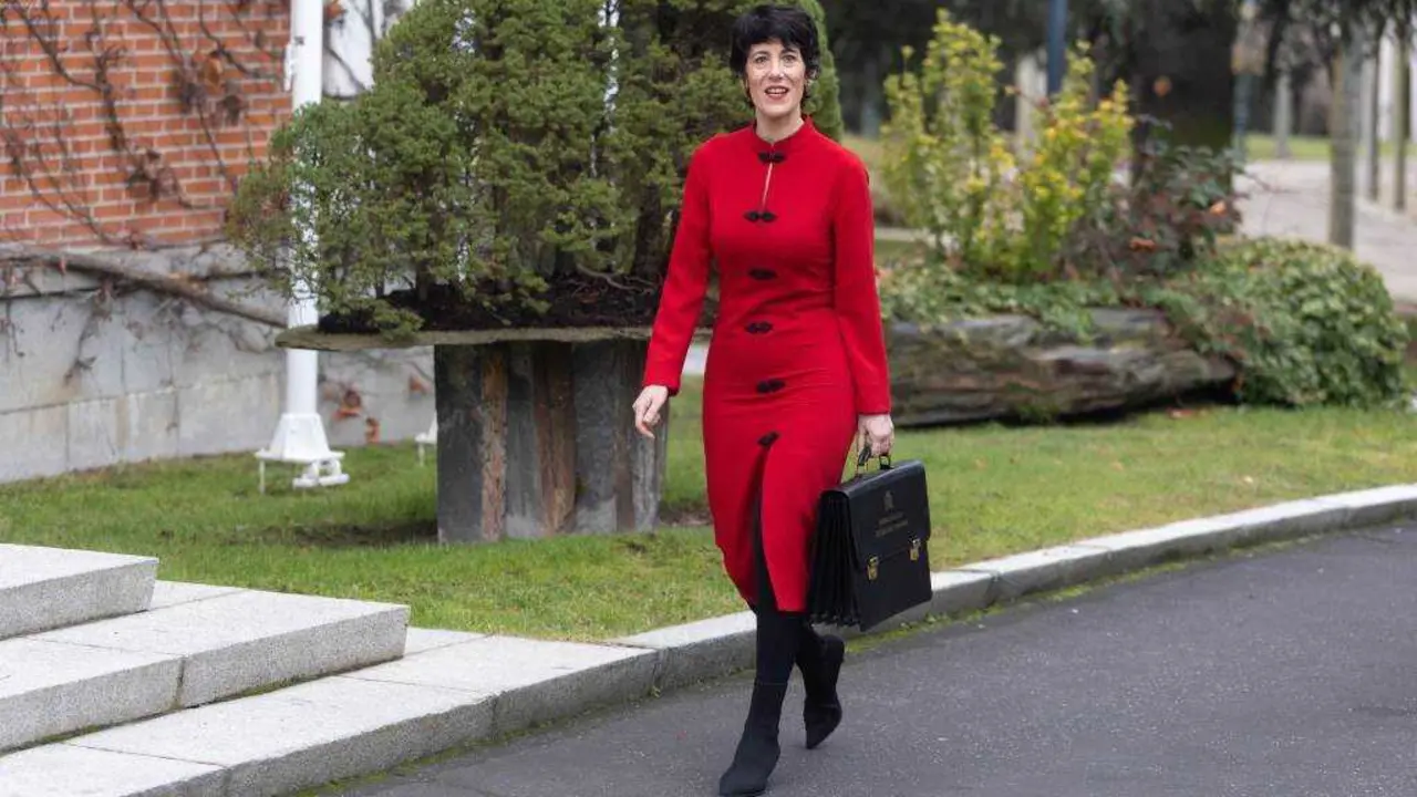 A ministra Elma Saiz, esta terza feira 23 de decembro. (Foto: Eduardo Parra / Europa Press)