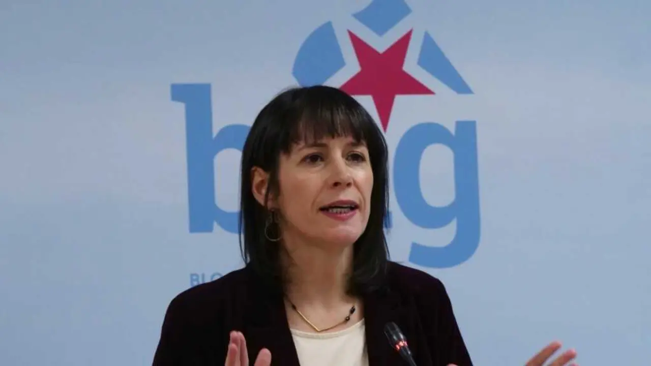 A portavoz nacional do BNG, Ana Pont&oacute;n. (Foto: N&oacute;s Diario)