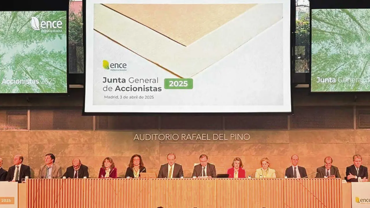 (Foto de ARCHIVO)
Junta General de Accionista de Ence, a 3 de abril de 2025

REMITIDA / HANDOUT por ENCE
Fotograf&iacute;a remitida a medios de comunicaci&oacute;n exclusivamente para ilustrar la noticia a la que hace referencia la imagen, y citando la procedencia de la imagen en la firma
03/4/2025