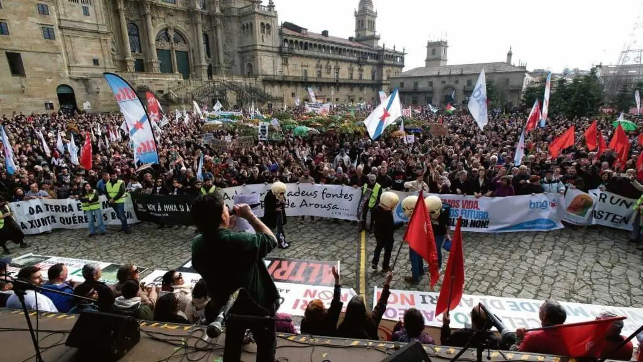 Manifestacion contra o o proxecto Altri.