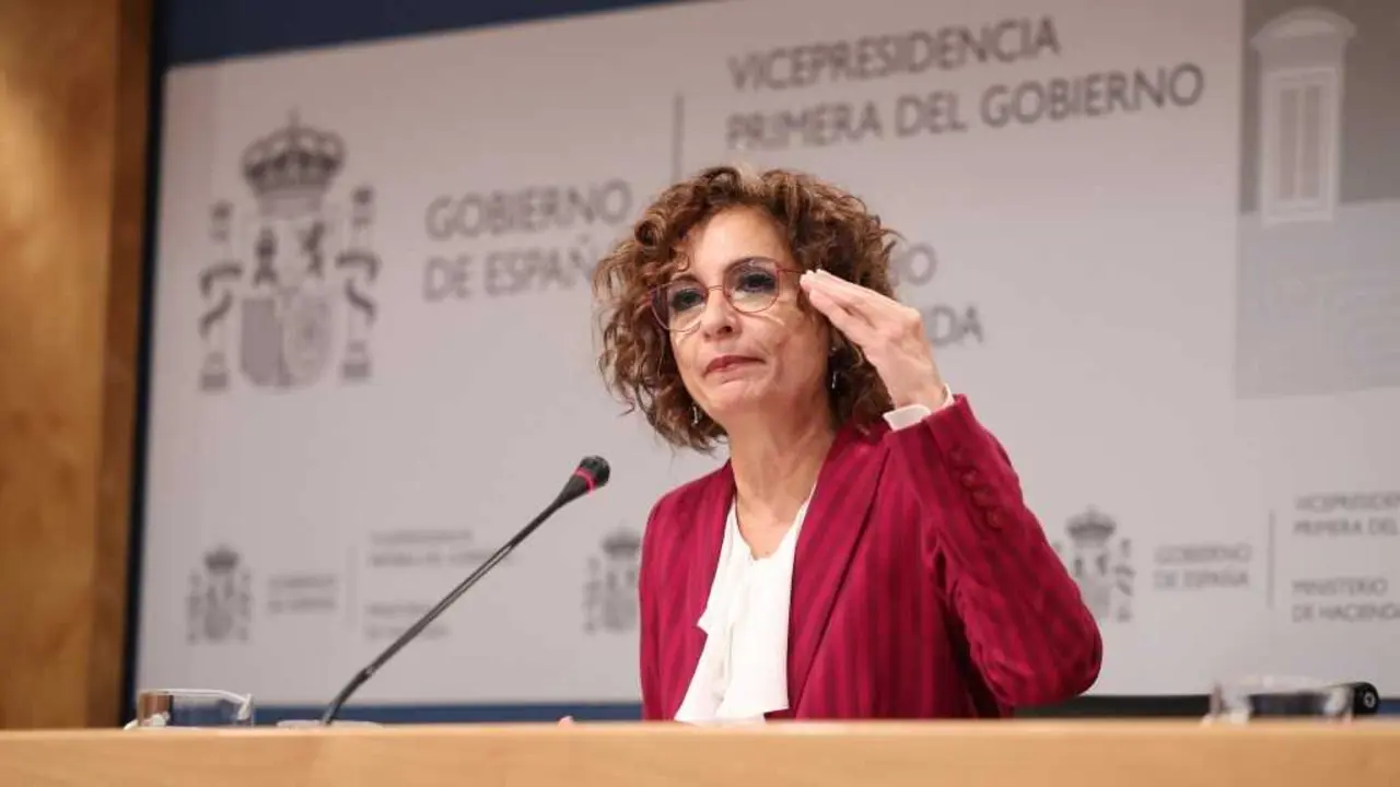 Mar&iacute;a Jes&uacute;s Montero, esta sexta feira 9 de xaneiro. (Foto: Marta Fern&aacute;ndez Jara / Europa Press)