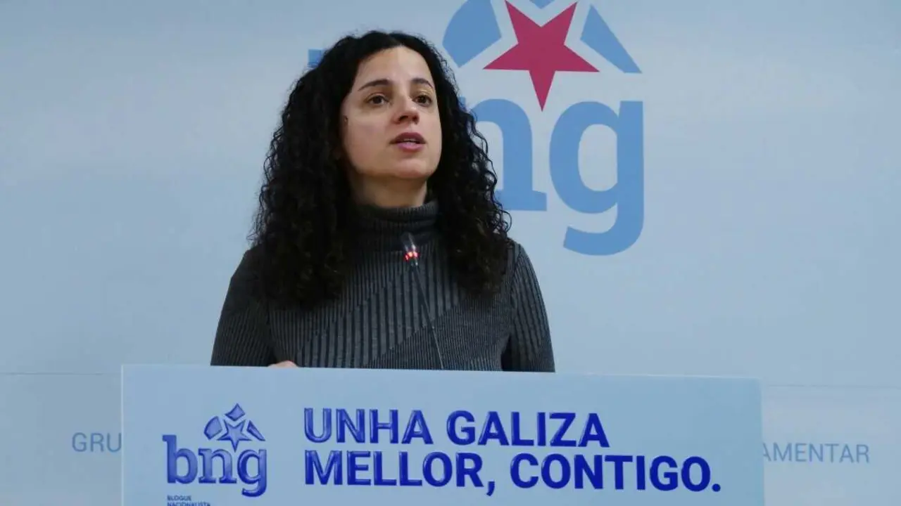 Noa Presas, este 12 de xaneiro no Parlamento galego. (Foto: N&oacute;s Diario)