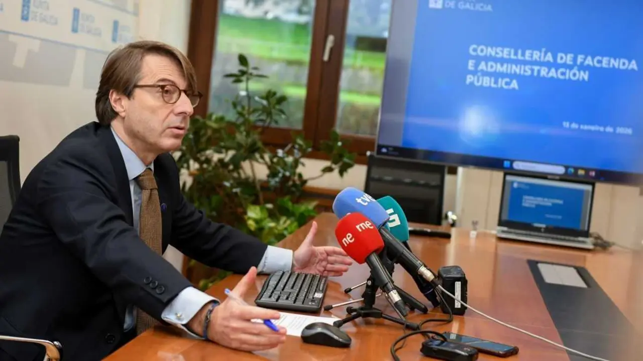 O conselleiro de Facenda e Administraci&oacute;n P&uacute;blica, Miguel Corgos, o 13 de xaneiro de 2026. (Foto: Xunta da Galiza / Europa Press)