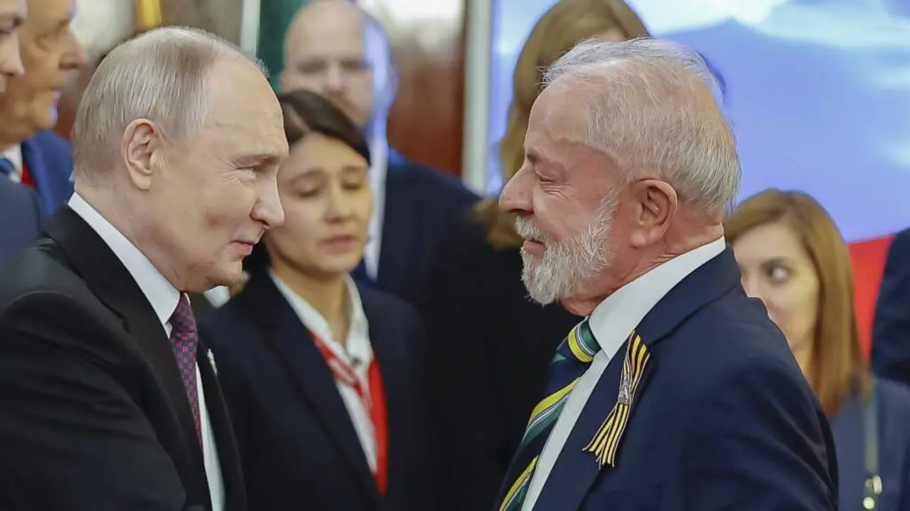 Vladimir Putin e Luiz In&aacute;cio Lula da Silva. (Foto: Europa Press / Contacto / Ricardo Stuckert / Brazil Press)
