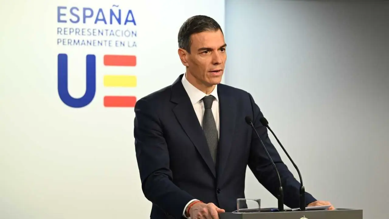 O presidente do Goberno espa&ntilde;ol, Pedro S&aacute;nchez, esta sexta feira. (Foto: Borja Puig de la Bellacasa / Europa Press)
