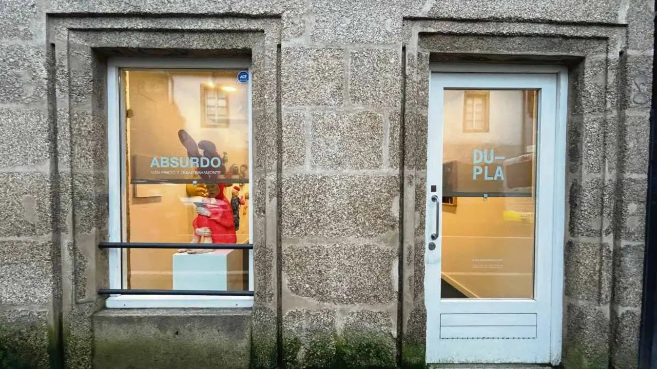 Imaxe da galer&iacute;a Dupla, en Compostela, fechada esta segunda feira. (Foto: Luc&iacute;a C. Su&aacute;rez)