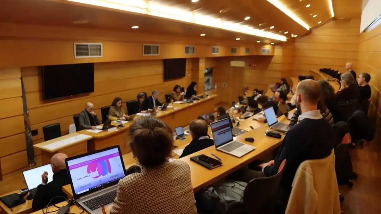 Consello de Goberno da Universidade da Coru&ntilde;a, esta cuarta feira. (Foto: UDC)