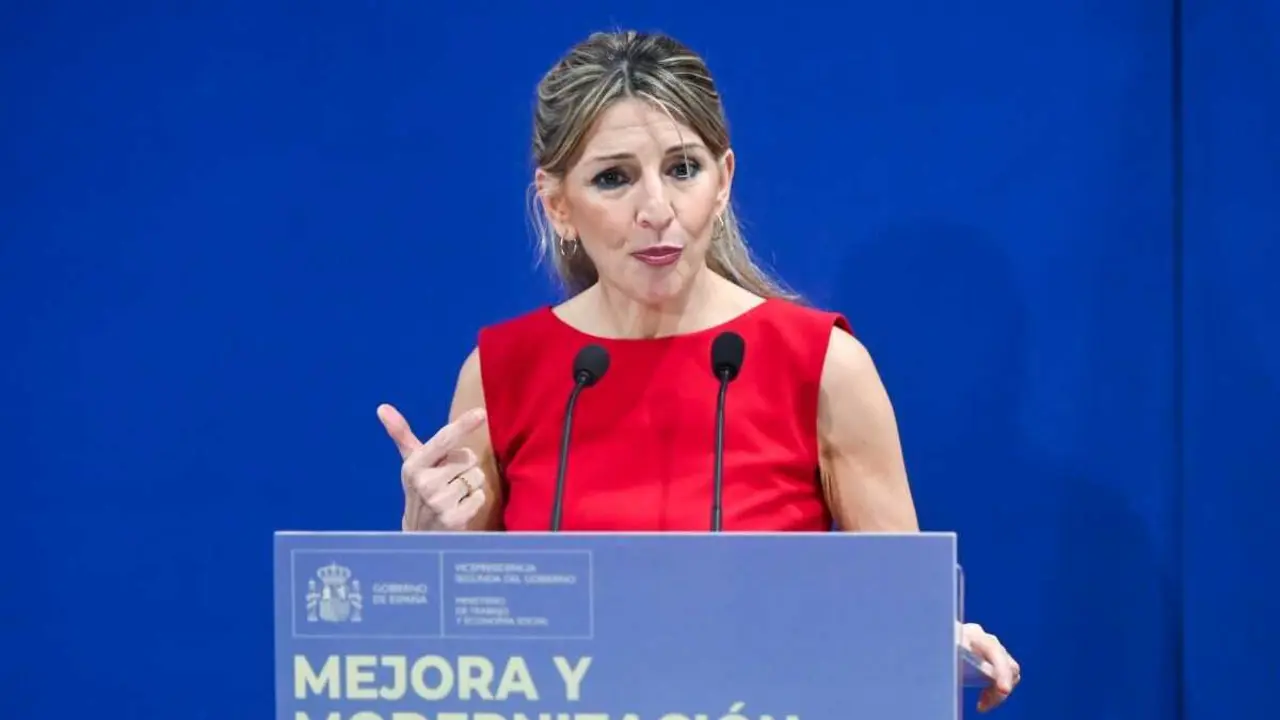 A ministra de Traballo e vicepresidenta do Goberno estatal, Yolanda D&iacute;az, esta terza feira. (Foto: Gustavo Valiente / Europa Press)