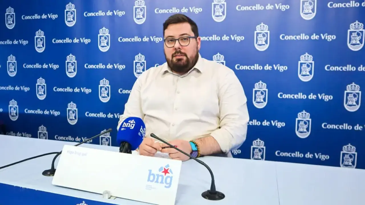 Xabier P. Igrexas, portavoz municipal BNG Vigo. (Foto: N&oacute;s Diario)