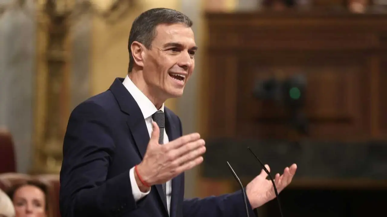 O presidente do Goberno estatal, Pedro S&aacute;nchez, no Congreso. (Foto: Eduardo Parra / Europa Press)