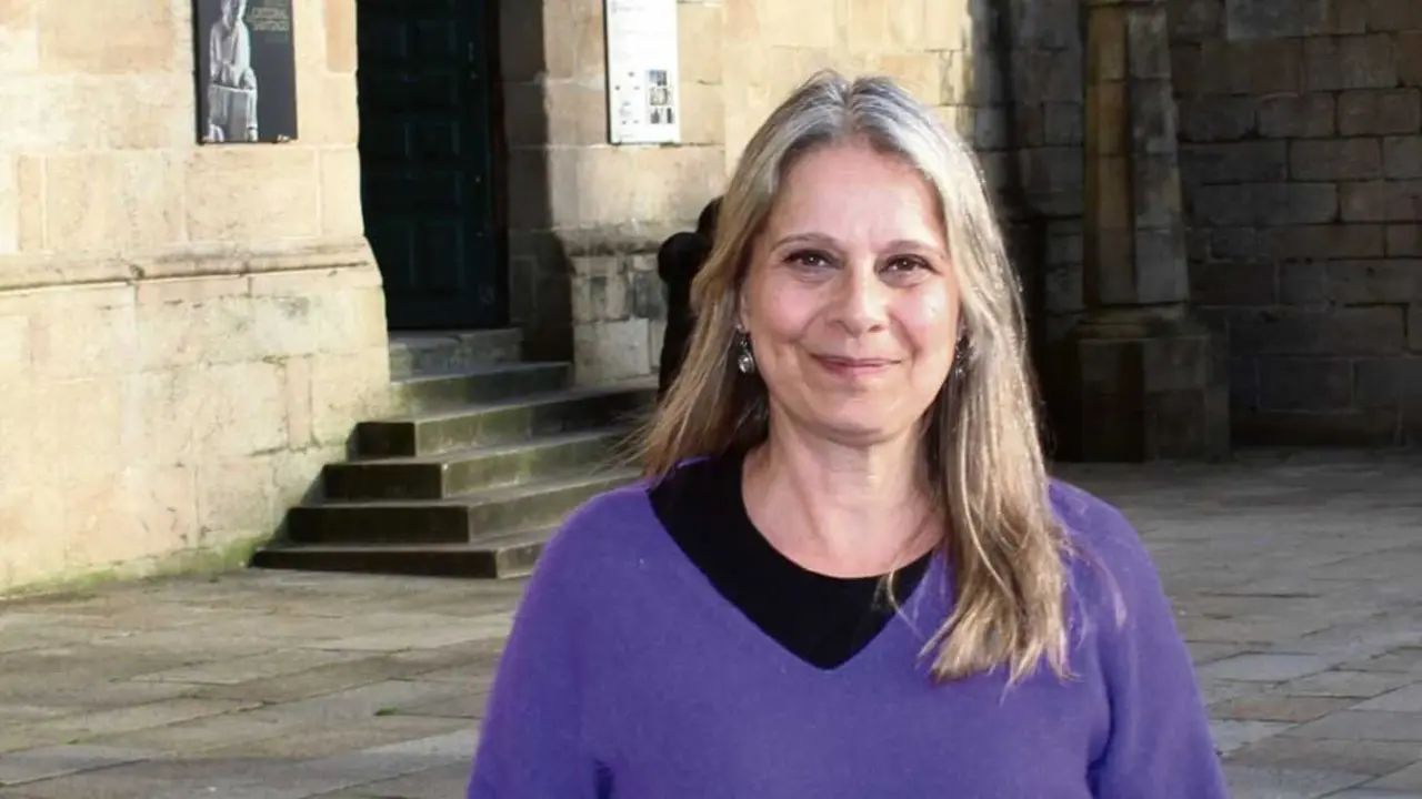 Raquel Mart&iacute;, o 23 de febreiro en Santiago de Compostela. (Foto: R.S.)