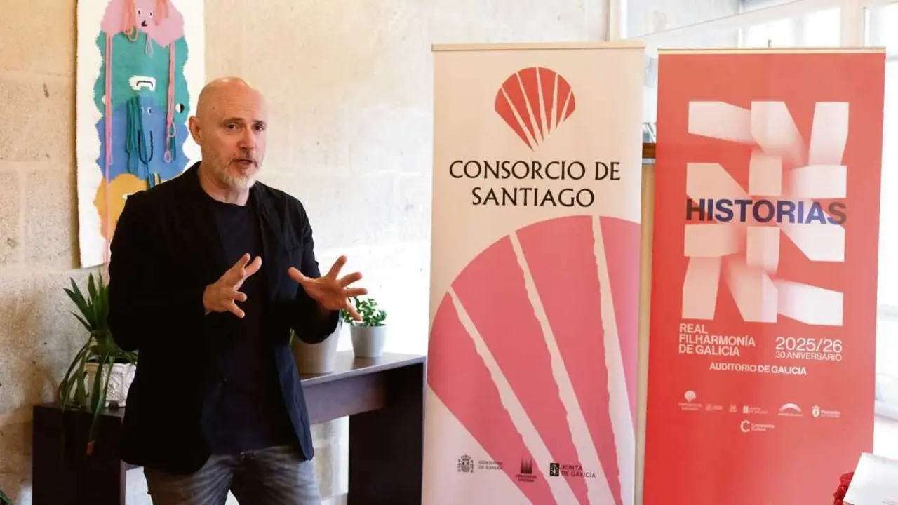 Baldur Bronnimann, onte, no Auditorio da Galiza. (Foto: Arxina)