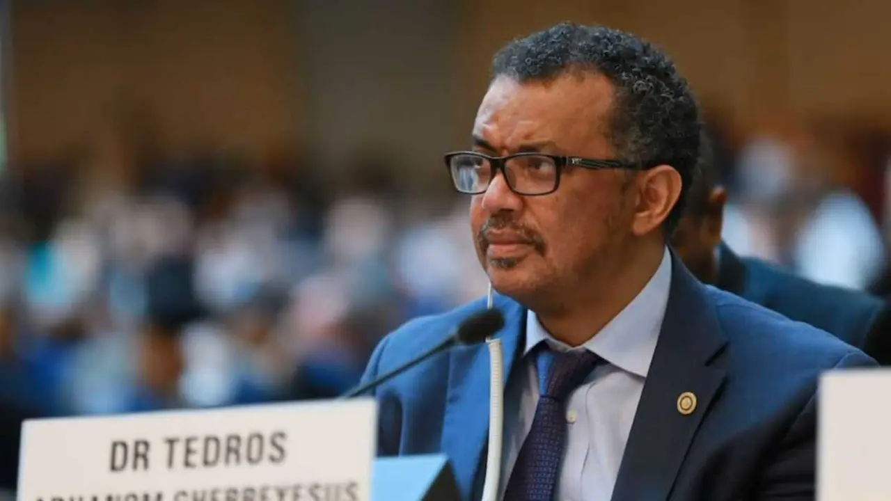 O director xeral da Organizaci&oacute;n Mundial da Sa&uacute;de (OMS), Tedros Adhamon. (Foto: OMS)