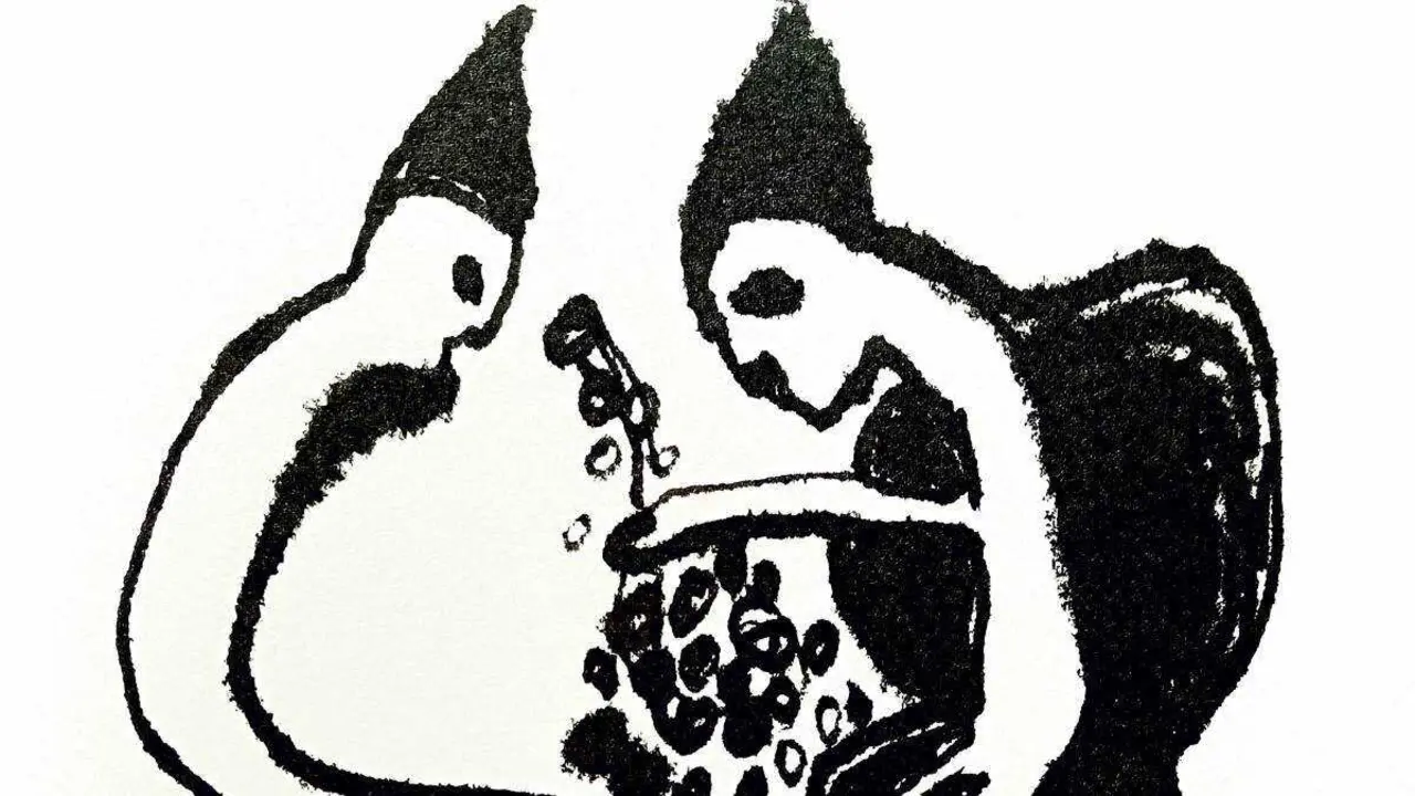 A imaxe creadas por &Aacute;nxel Huete foxen do literal para deixar paso ao descritivo. (Ilustraci&oacute;n: &Aacute;nxel Huete)