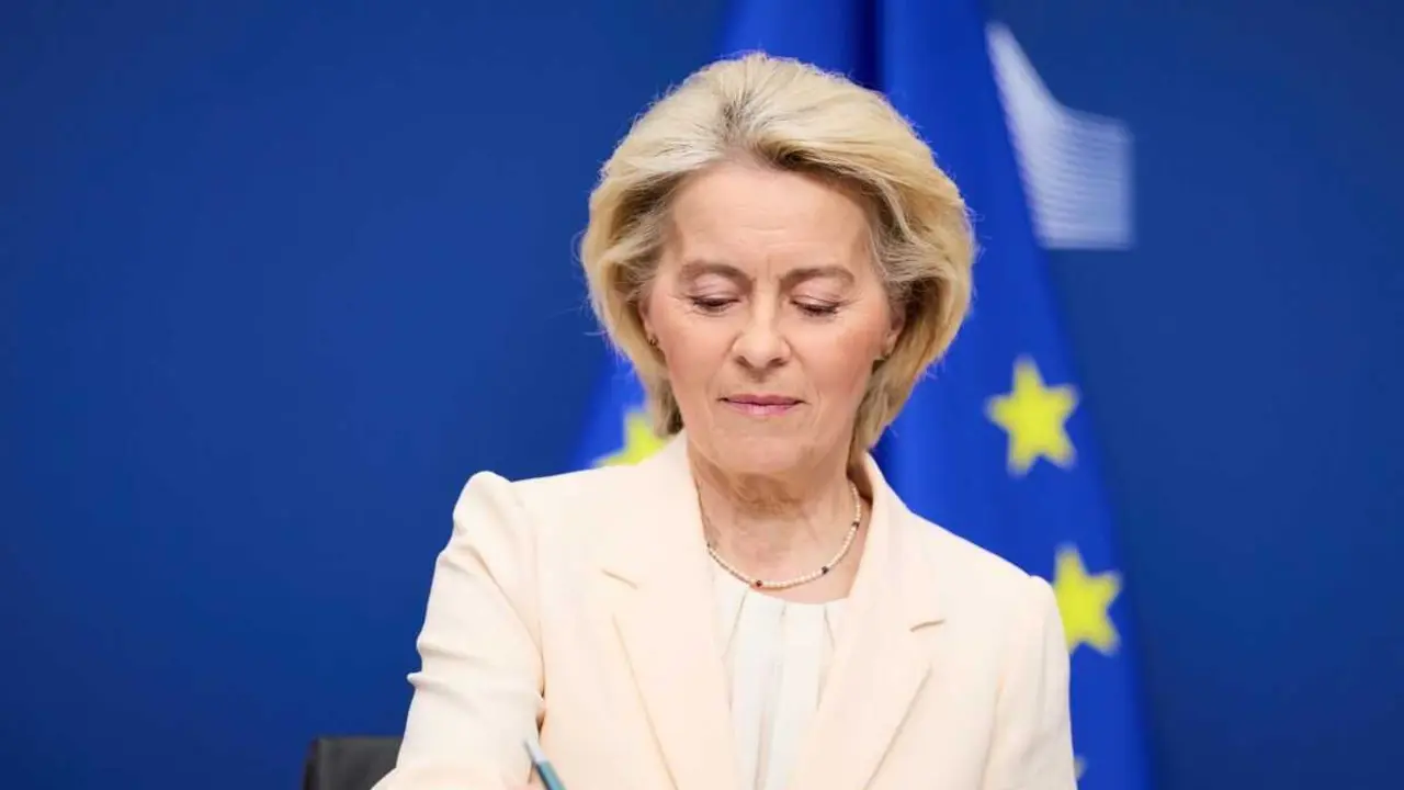 A presidenta da Comisi&oacute;n europea, Ursula von der Leyen. (Foto: Dati Bendo)