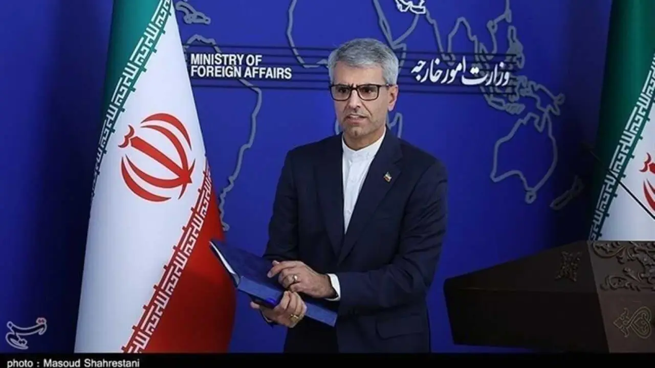 O portavoz do Ministerio de Asuntos Exteriores iraniano, Esmaeil Baqaei. (Foto: Axencia Tasnim)