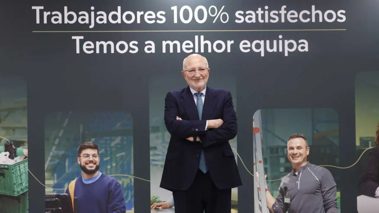 O presidente de Mercadona, Juan Roig, esta terza feira. (Foto: Rober Solsona / Europa Press)