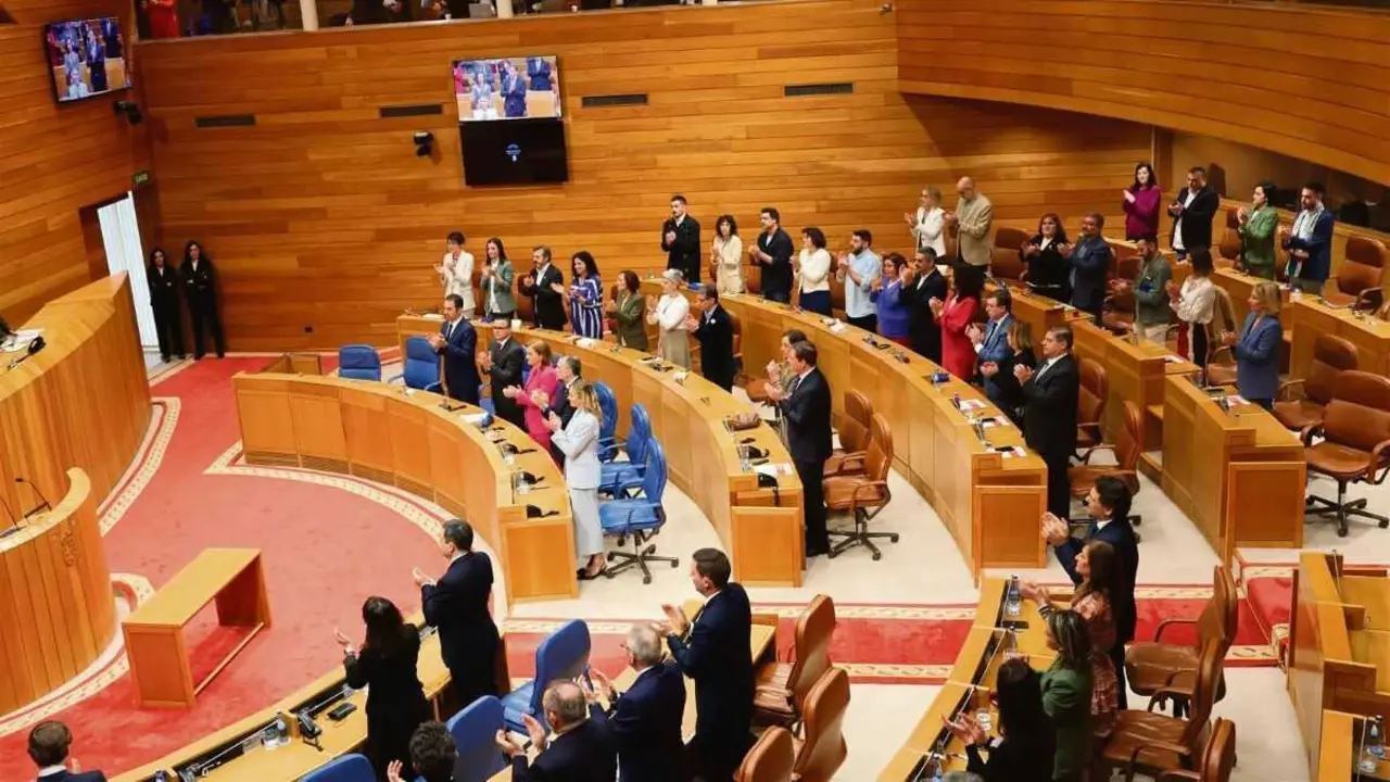 Acto de constituci&oacute;n do Parlamento o 20 de marzo 2024. (Foto: Parlamento da Galiza)