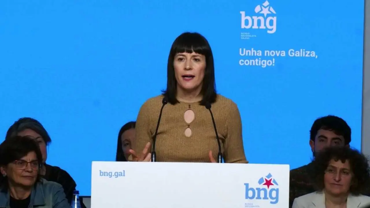 A portavoz nacional do BNG, Ana Pont&oacute;n, este s&aacute;bado 21 de marzo. (Foto: N&oacute;s Diario)