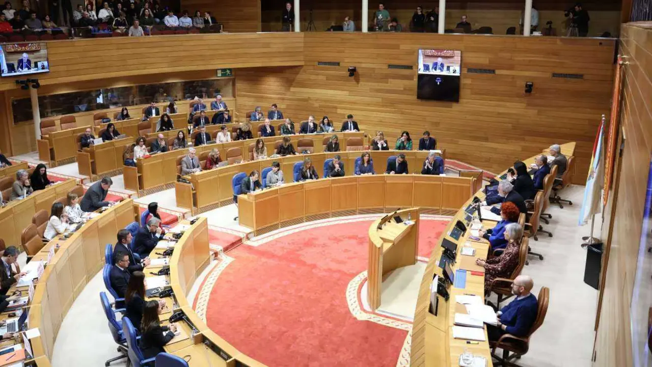 Pleno do Parlamento. (Foto: Parlamento da Galiza)