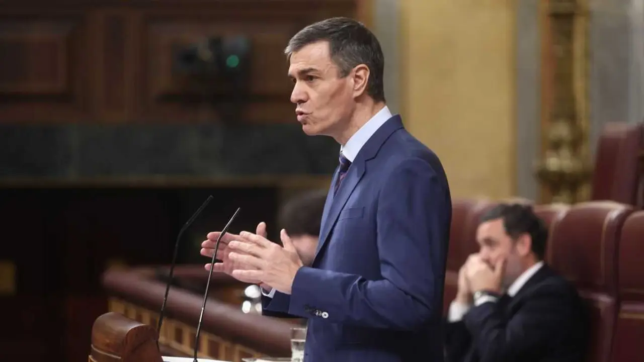 O presidente do Goberno estatal, Pedro S&aacute;nchez, no Congreso. (Foto: Eduardo Parra / Europa Press)