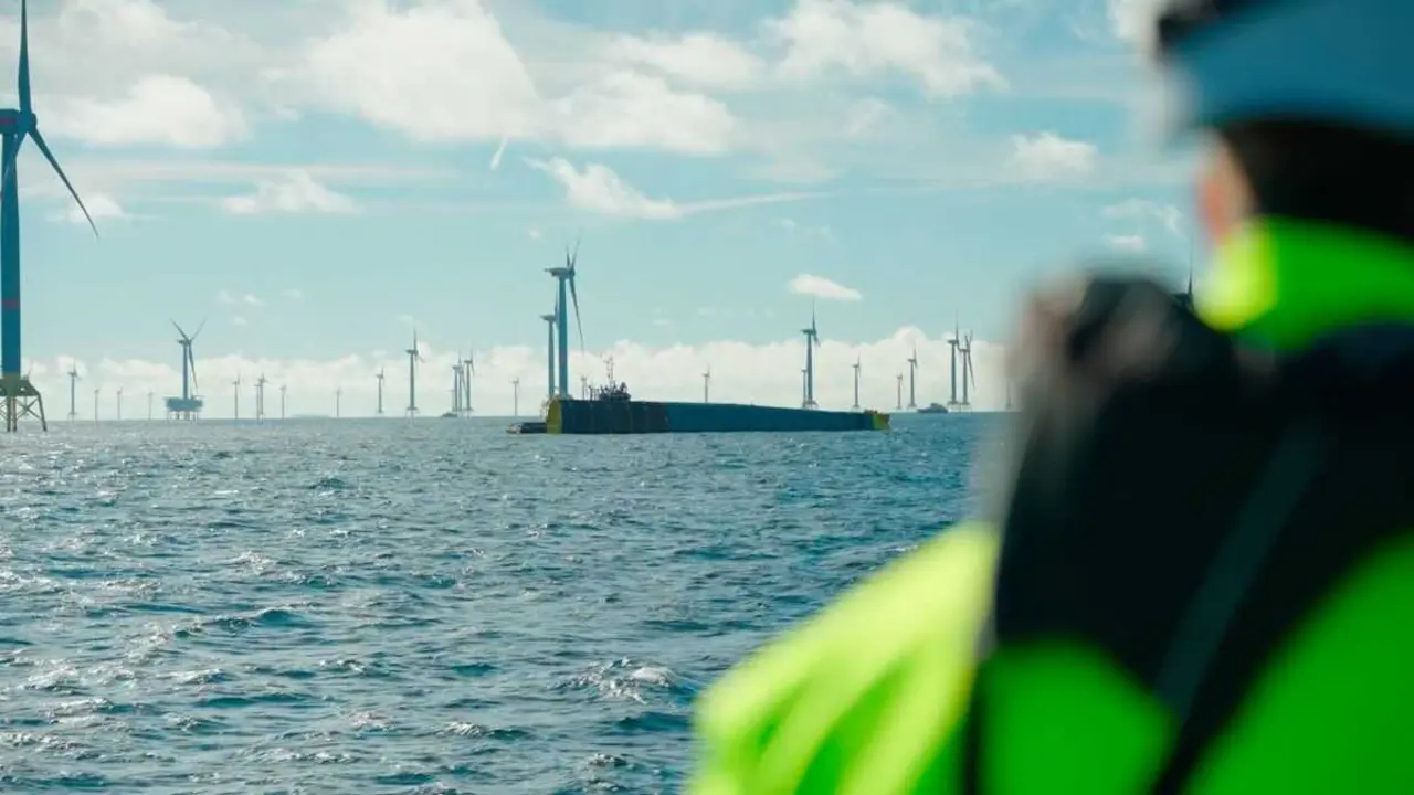 Parque e&oacute;lico mari&ntilde;o operado por Iberdrola no mar B&aacute;ltico. (Foto: Europa Press)