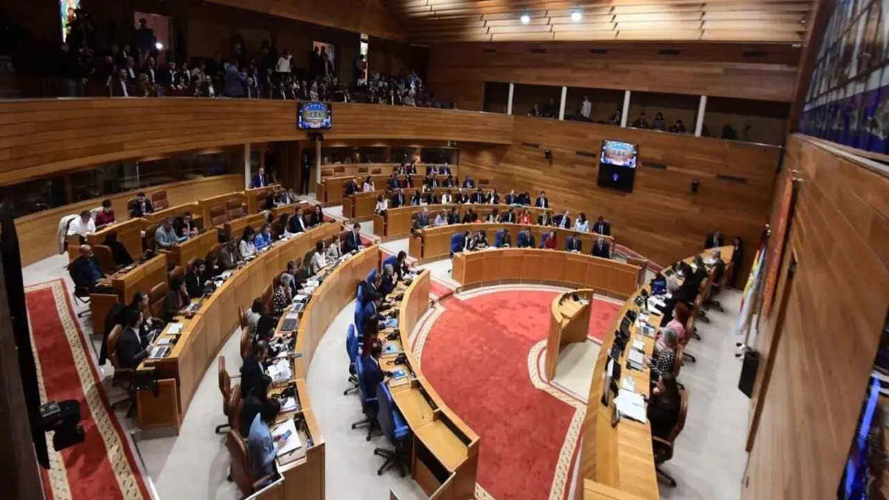 Pleno do Parlamento. (Foto: Parlamento da Galiza)
