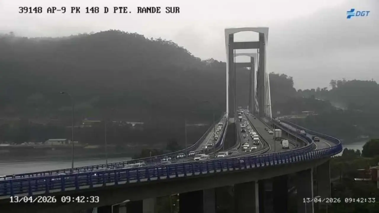 Imaxe da c&aacute;mara da DXT tras o accidente. (Foto: DXT)