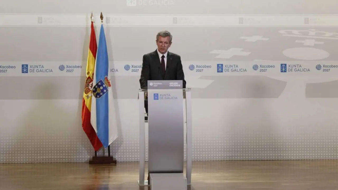 Alfonso Rueda no Consello da Xunta esta segunda feira (Foto: Alma Alonso)