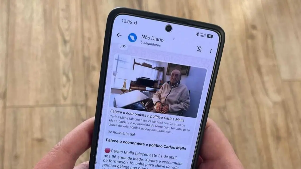 Canle de Whatsapp de 'N&oacute;s Diario'. (Foto: N&oacute;s Diario)