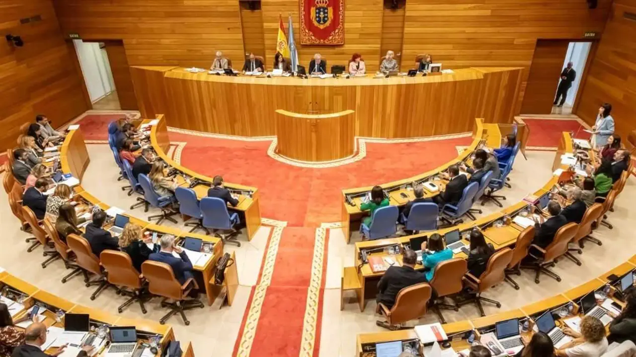 Parlamento galego, esta terza feira. (Foto: Parlamento da Galiza)