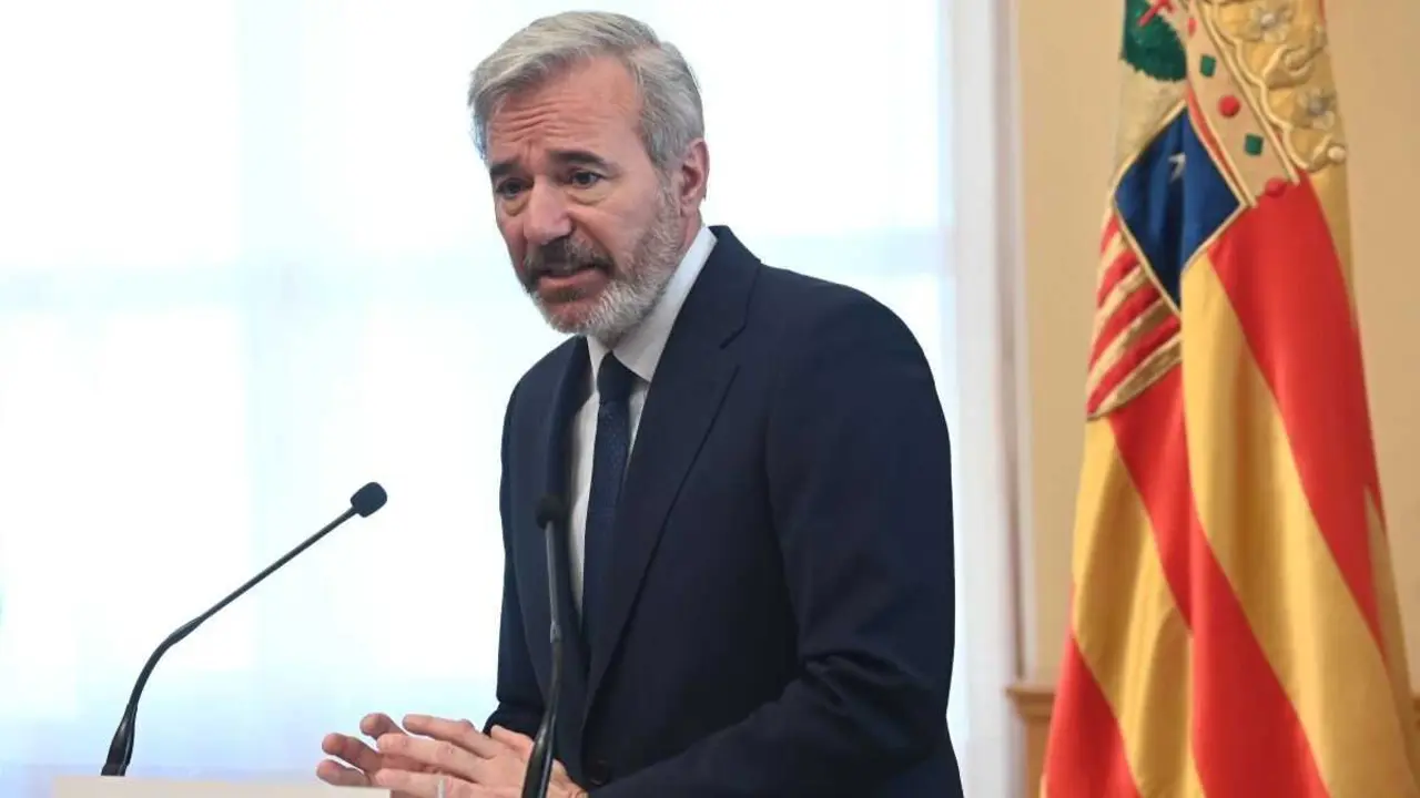 O presidente en funci&oacute;ns do goberno de Aragon, Jorge Azc&oacute;n (Foto: Ram&oacute;n Comet /Europa Press)