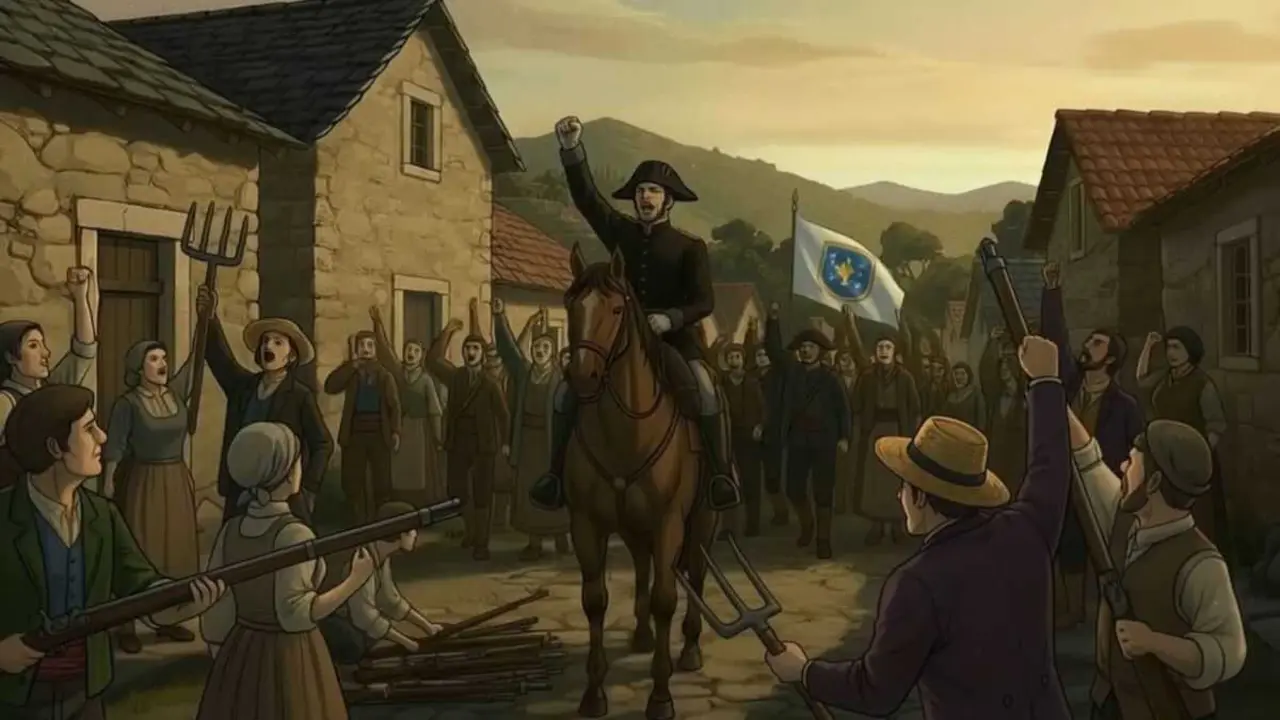 Un fotograma do documental '1846. Revoluci&oacute;n Galega'..