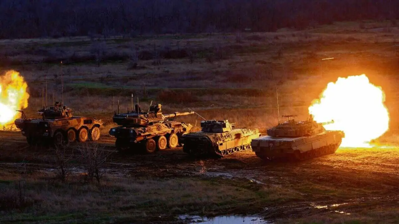 Manobras militares da OTAN en Italia en decembro de 2025. (Foto: Europa Press)