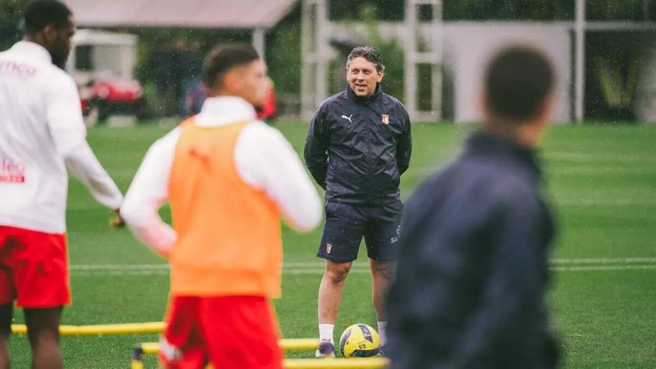 Guillermo 'Willy' Alonso Salinas, nun adestramento do Sporting Clube Braga esta semana. (Foto: SC Braga)