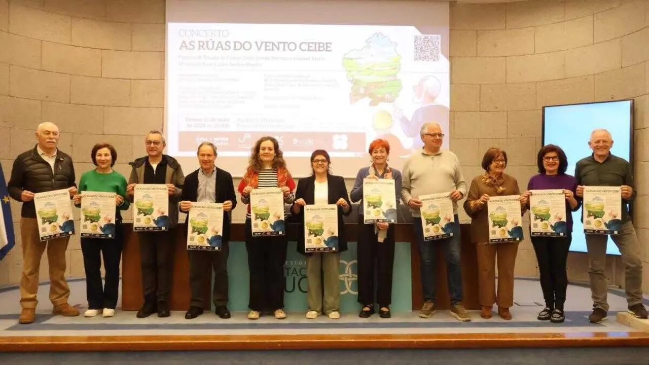 Presentaci&oacute;n de 'As r&uacute;as do vento ceibe' (Foto: Concello de Lugo)