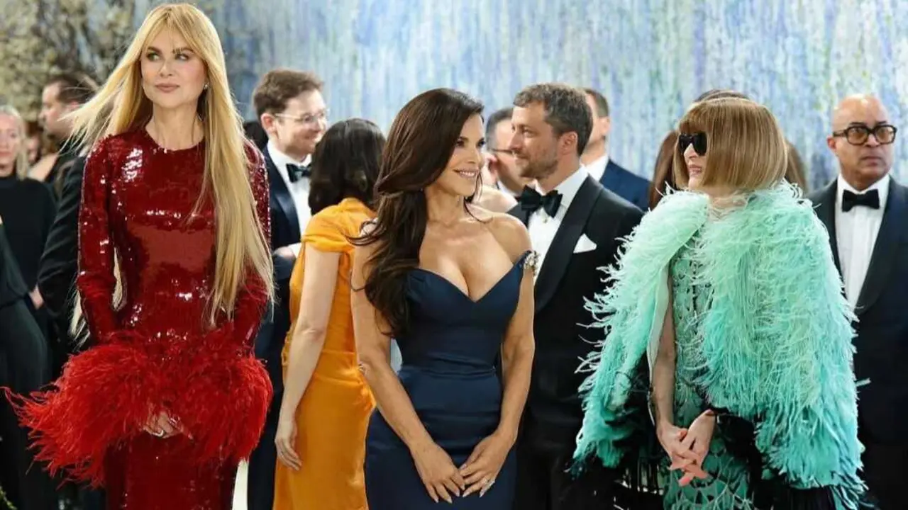 Nicole Kidman, Lauren Sanchez e Anna Wintour na Met Gala o 4 de amio en Nova York. (Foto: Met Gala 2026)