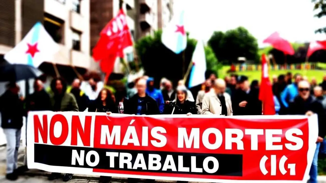 A CIG presenta denuncia na Inspecci&oacute;n de Traballo polo accidente mortal en Vilalba. (Foto: N&oacute;s Diario)